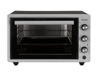 فرن كهربائى شارب سعة 42 لتر ، 1300 وات ، شواية ، مروحة ، سيلفر × أسود EO-S42-ES2