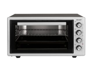 فرن كهربائي شارب سعة 45 لتر ، 1400 وات ، شواية ، مروحة ، سيلفر × أسود EO-S45-ES2