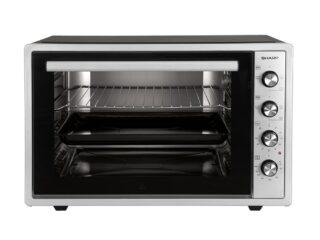 فرن كهربائي شارب سعة 70 لتر ، 1800 وات ، شواية ، مروحة ، سيلفر × أسود EO-S70-ES2