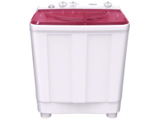 غسالة ملابس تورنيدو نصف أوتوماتيك 12 كجم ، موتورين ، أبيض × أحمر TWH-Z12DNE-W(RD)